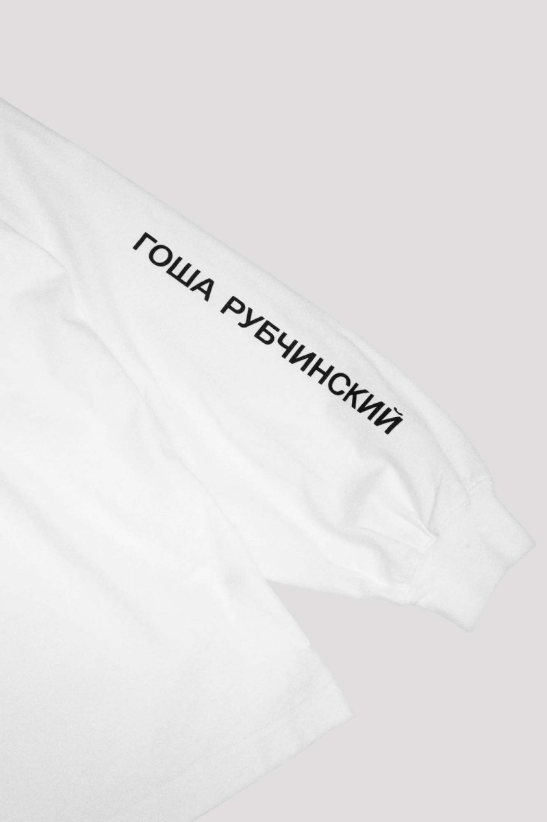 Лонгслив оверсайз ГОША РУБЧИНСКИЙ, цвет: белый, LS_0202_white купить онлайн
