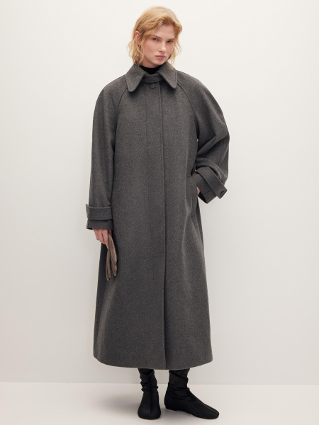 Пальто реглан из шерсти Chaika, цвет: графитовый, AW25CO01-14 купить онлайн