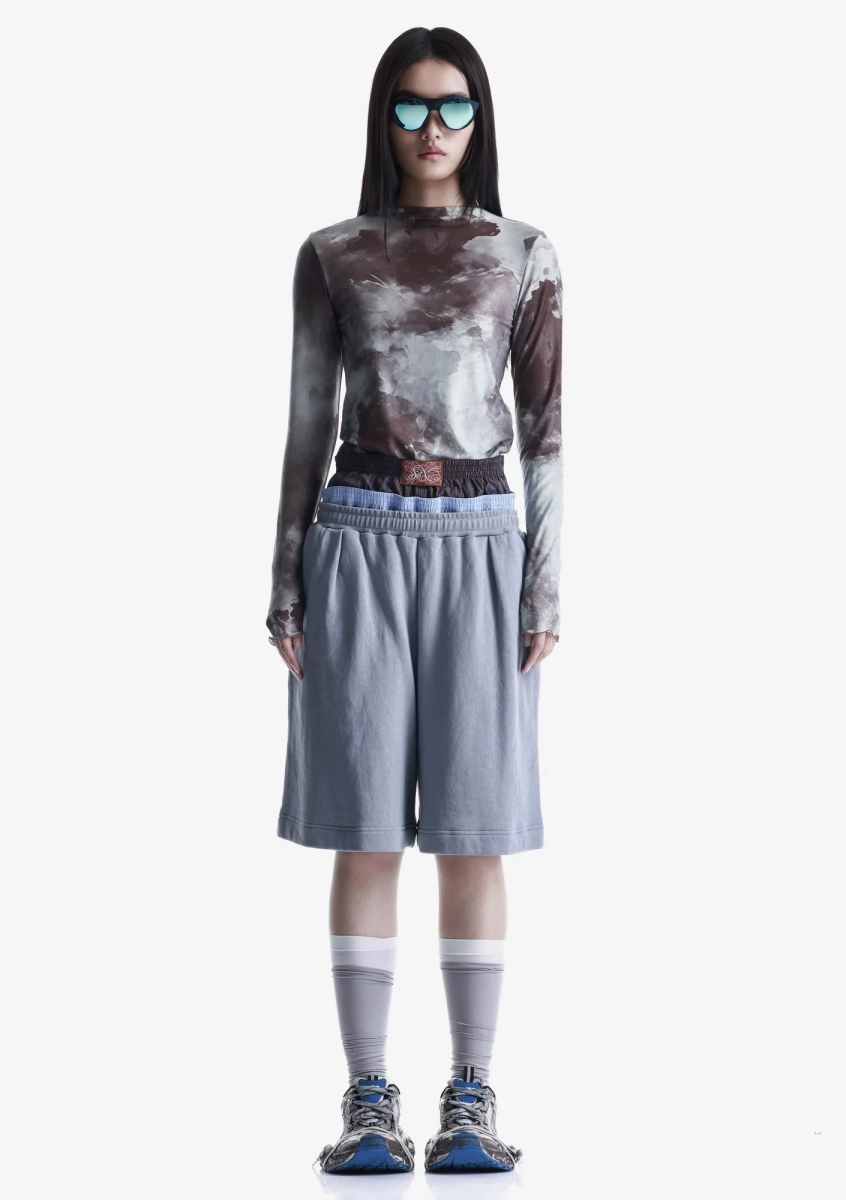 Удлинённые шорты из джерси