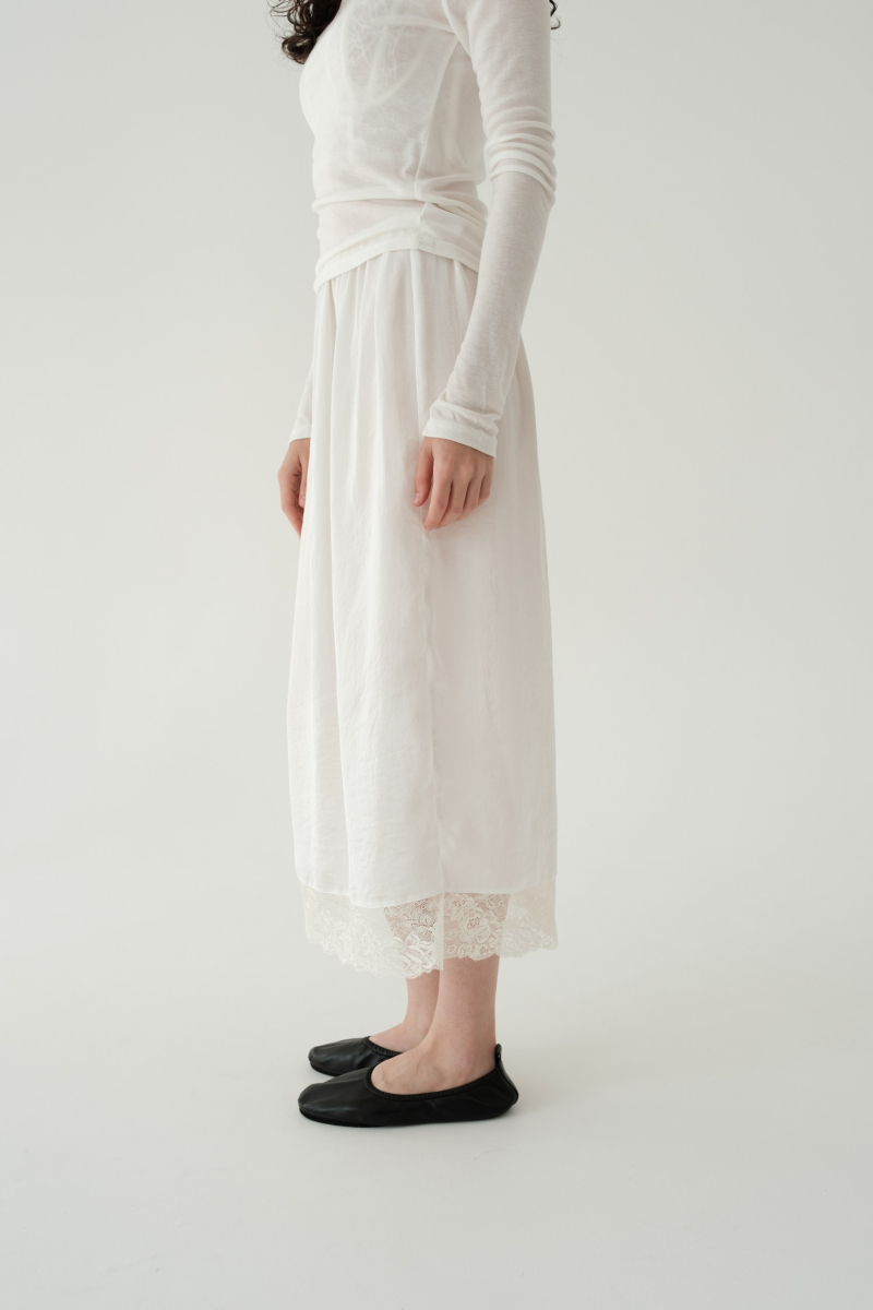 Бельевая юбка НИ ИМЕНИ, НИ ПОХОЖИХ, цвет: молочный, 00-00000364 купить онлайн