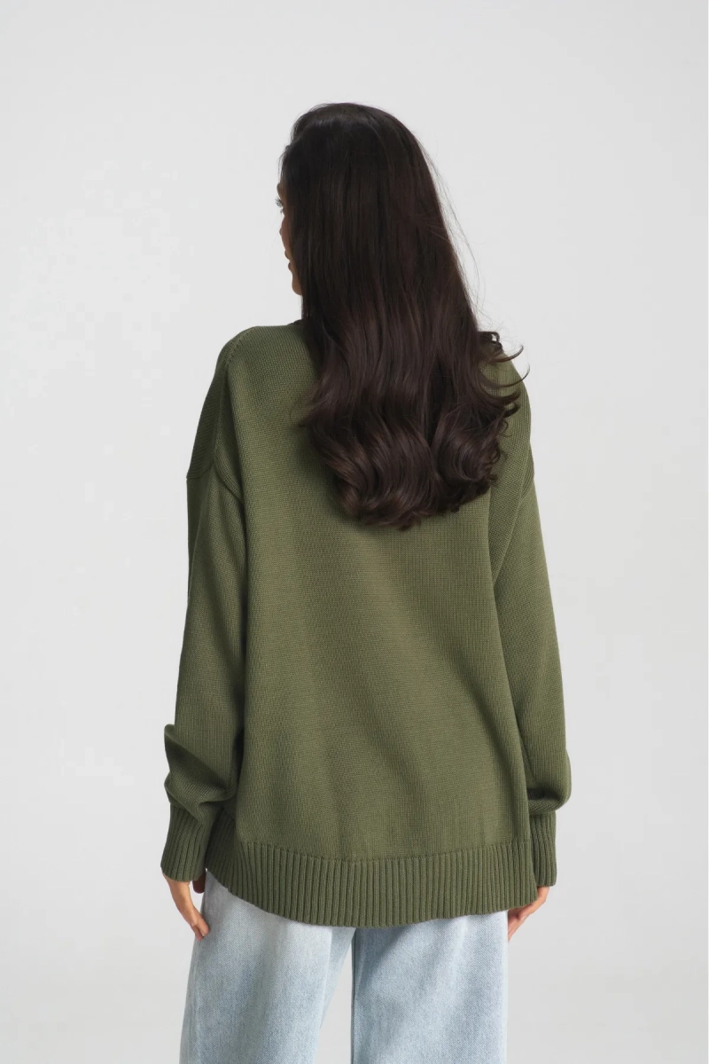 Свитер Cotton Classic Khaki Erist store, цвет: хаки, НФ-00000271 купить онлайн