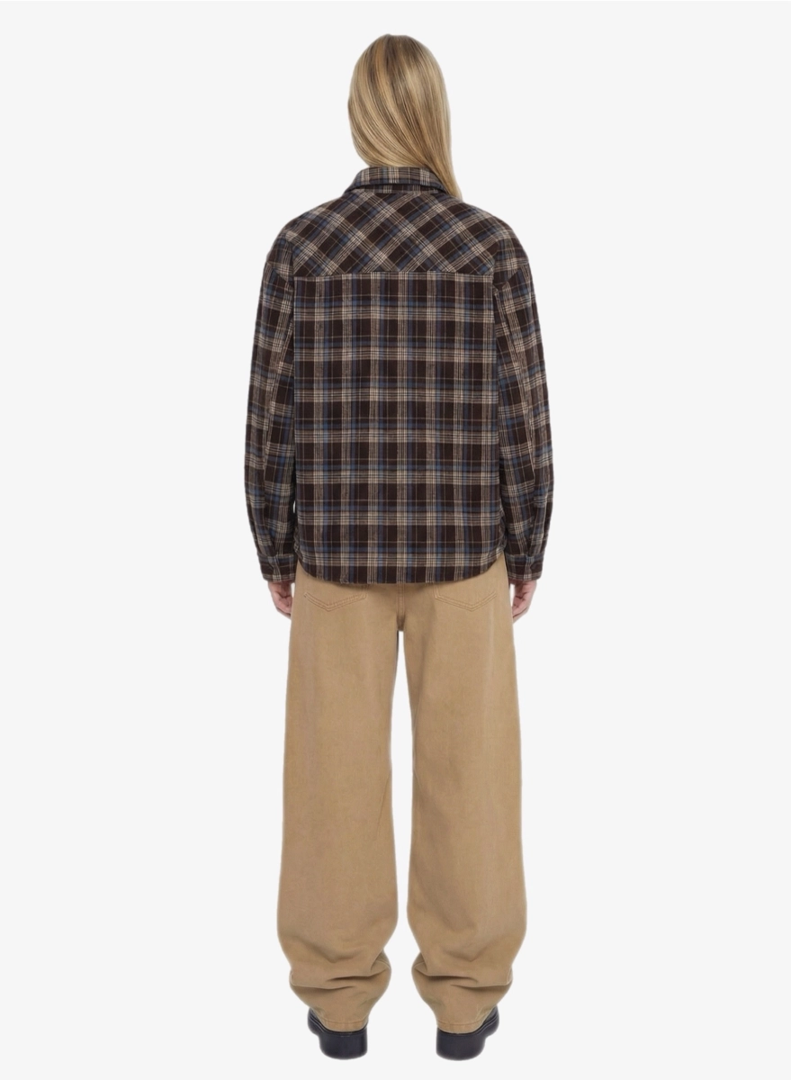 Рубашка в клетку F | ABLE, цвет: коричневый, SHRT-FBL-NSLTD-BRWN купить онлайн