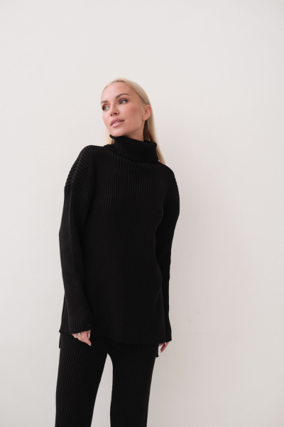 Джемпер удлиненный MINI, цвет: Черный, НФ-00000134 купить онлайн