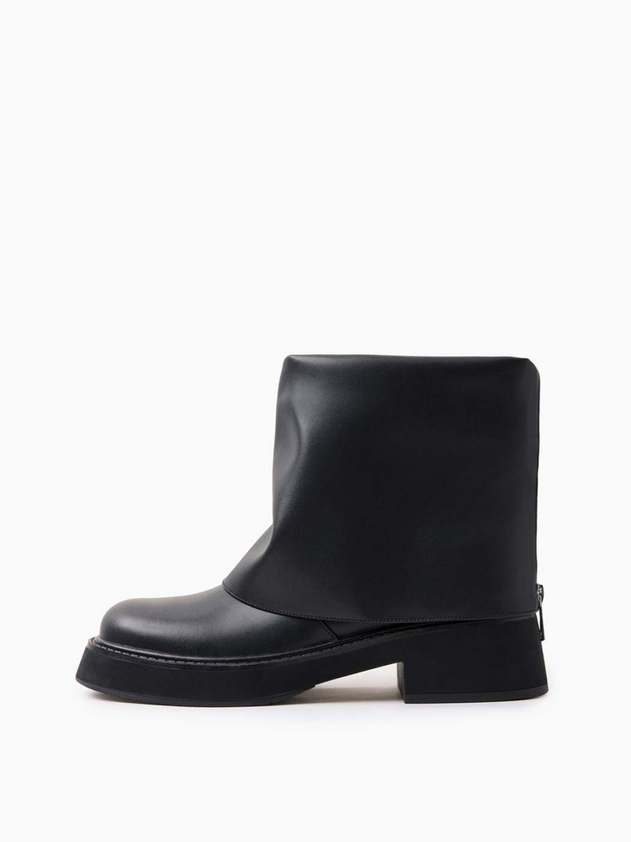 Ботинки из экокожи