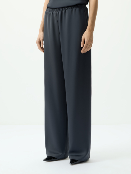 Брюки шелковистые на резинке