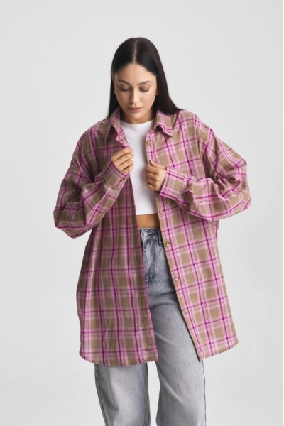Рубашка Summer Pink&Brown