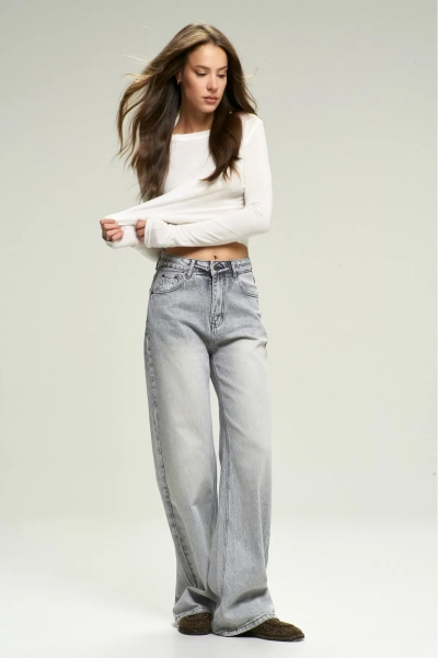 Джинсы Straight Classic Grey