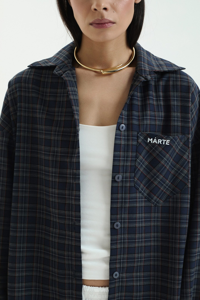 Рубашка PLAID 5.0 marte, цвет: сине-красный,  купить онлайн