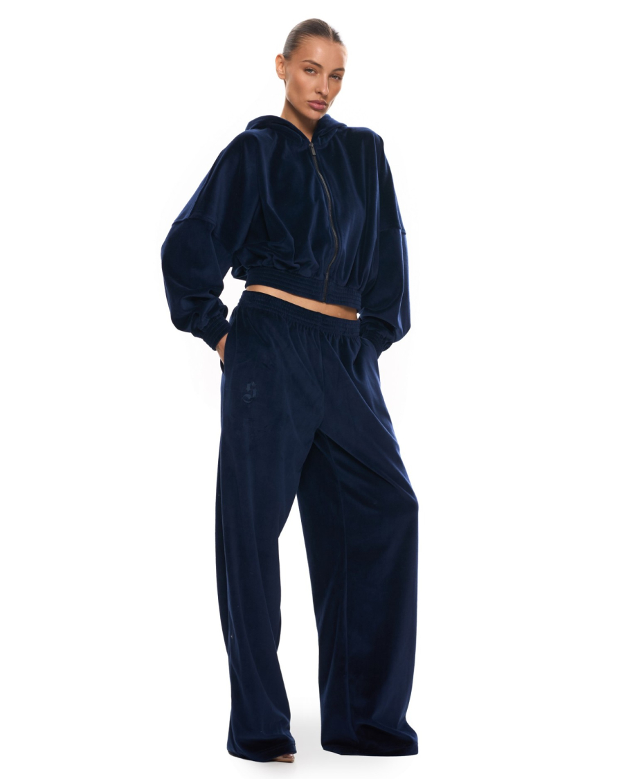 Велюр - костюм ROW с капюшоном Suborbia, цвет: NIGHT BLUE, 006169 купить онлайн