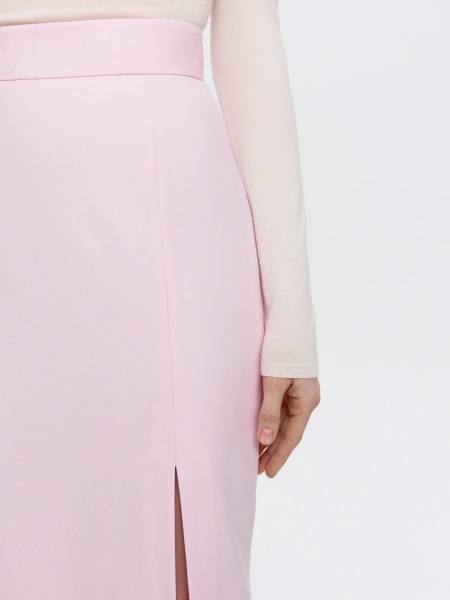 Юбка-миди прямого кроя ANNA PEKUN, цвет: розовый,  купить онлайн