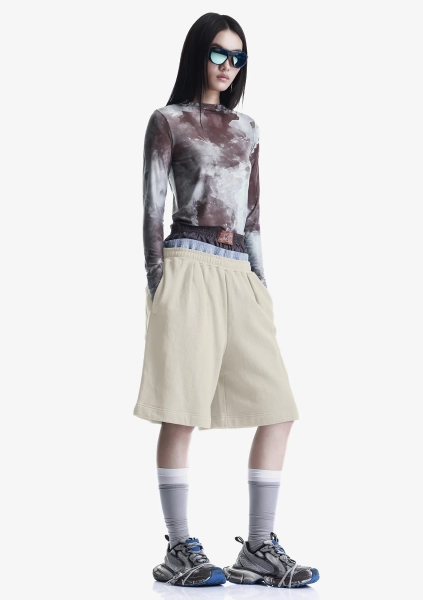 Удлинённые шорты из джерси KRAKATAU, цвет: пепельно-белый, Rw240-43 купить онлайн