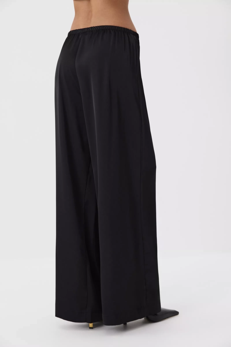 Брюки из сатина Charmstore, цвет: Черный, 101-56860-880 купить онлайн