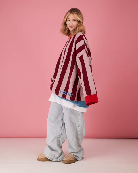 Свитер Тепло районов TABOO, цвет: розовый, SVdistrict#1 купить онлайн