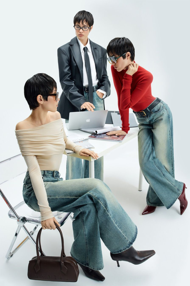 Джинсы из смесового хлопка TOPTOP, цвет: зеленый, TT.036.15078.500 купить онлайн