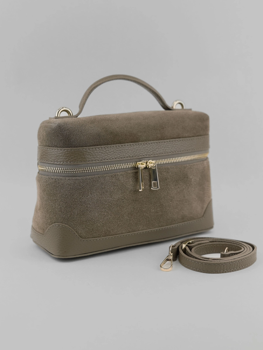 Сумка JENNA MEDIUM brand salad, цвет: stacey suede cappuccino J-704-PHR 7881 купить онлайн