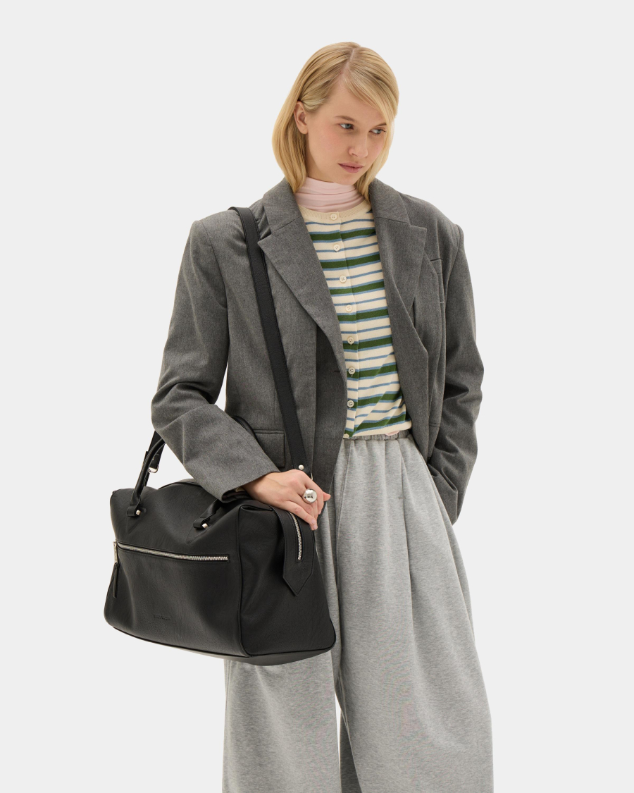 Большая сумка Arny Praht, цвет: мятый черный  купить онлайн