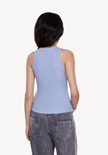 Женская майка в рубчик MUTED, цвет: голубой, 904463.WTNK0003_Light-blue купить онлайн