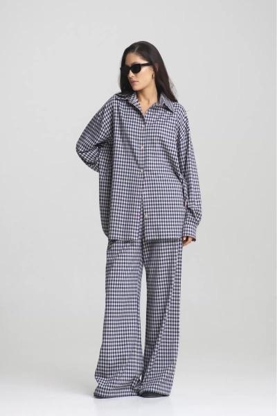 Костюм Summer в клетку Blue Erist store, цвет: синий НФ-00002463 |новая коллекция купить онлайн