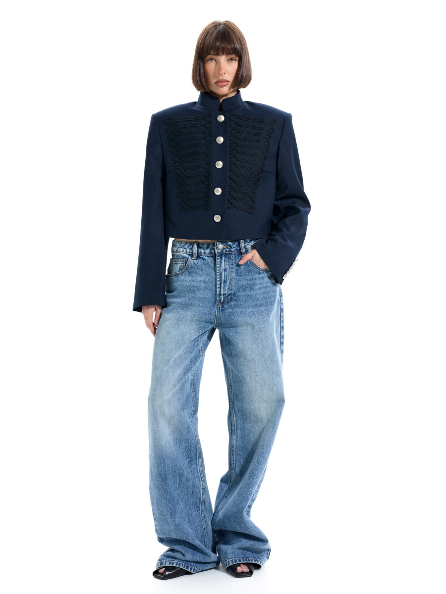 Гусарский жакет ANOTHER SELECT, цвет: синий, 00197 купить онлайн