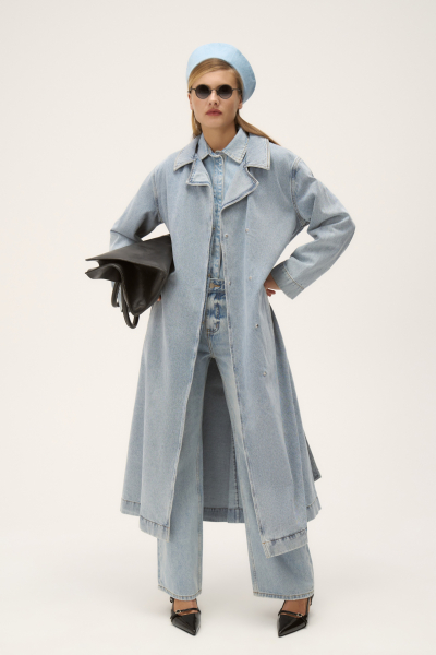 Тренч Gigi FASHION REBELS, цвет: голубой, FR24FW2TR43PCW310LB купить онлайн