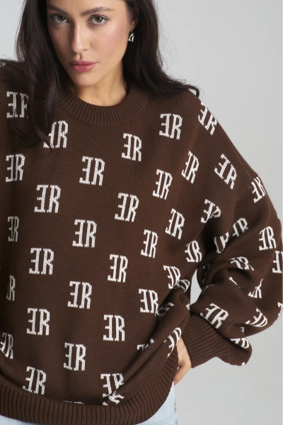 Джемпер Cotton Jacquard Choco Erist store, цвет: шоколадный, НФ-00001976 купить онлайн