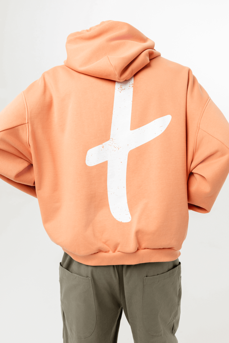 Худи Vintage Logo types, цвет: оранжевый, 00-00003138 купить онлайн