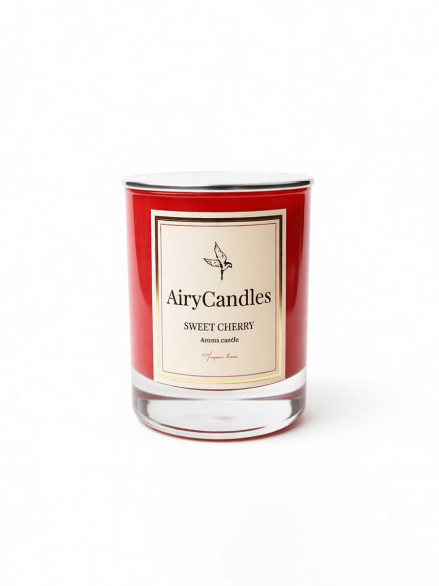 Аромасвеча Sweet cherry с деревянным фитилем, 300 мл