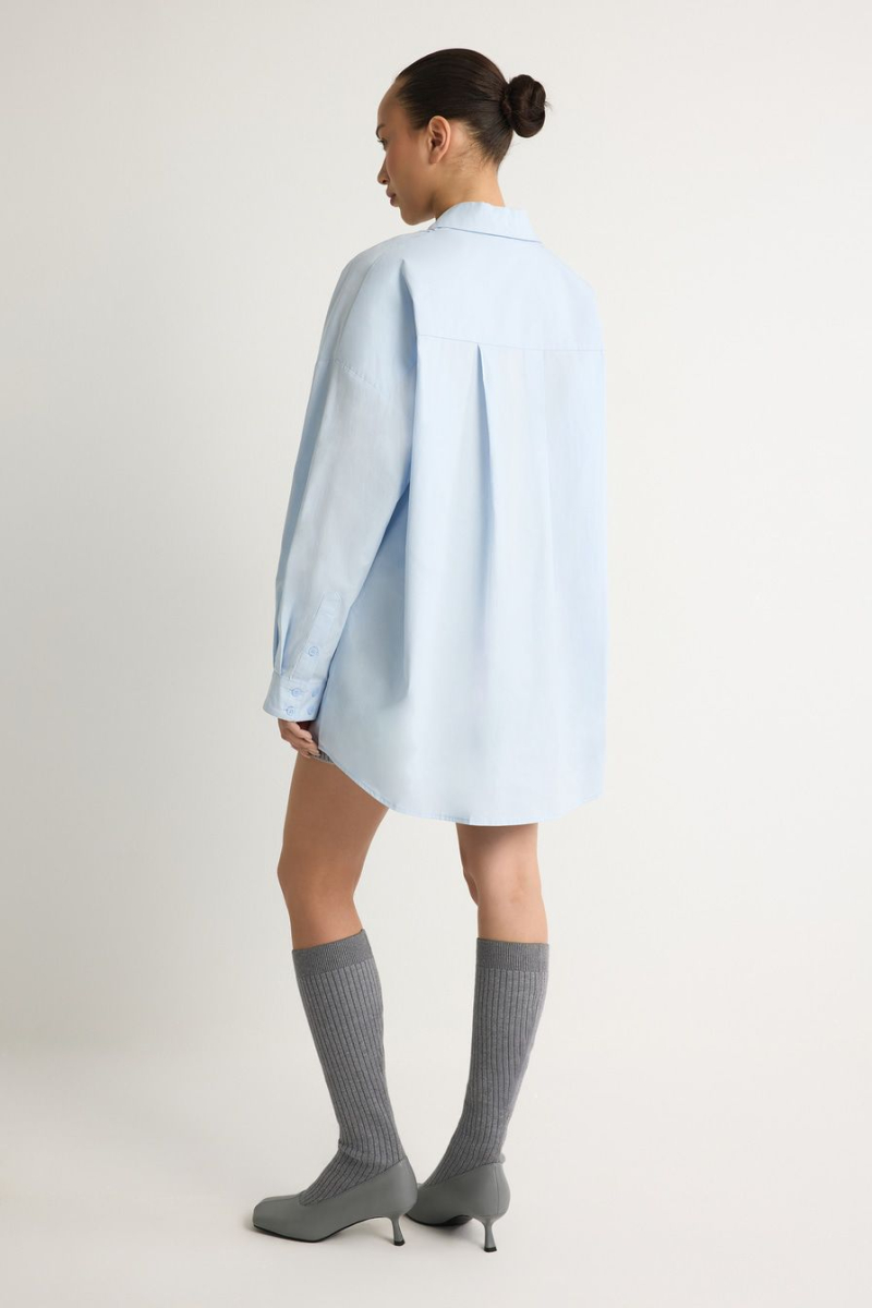 Рубашка из 100% хлопка TOPTOP, цвет: голубой, TT.021.19147.600 купить онлайн