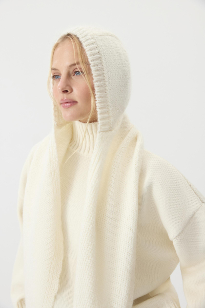 Косынка из шерсти мериноса Charmstore, цвет: ванильный 602-44998-113 купить онлайн