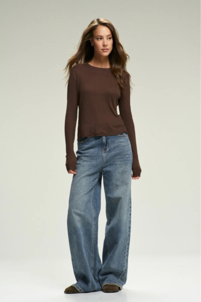 Лонгслив BASIC Brown
