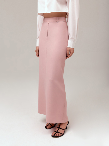 Юбка макси из вискозы Mollis, цвет: пыльно-розовый, 15-08-3309/1 купить онлайн
