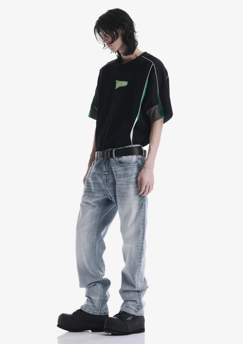 Свободные джинсы KRAKATAU, цвет: бледно-голубой, Rm238-63 купить онлайн