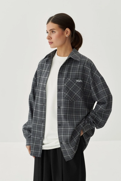 Рубашка PLAID 3.0 MÁRTE, цвет: серый,  купить онлайн
