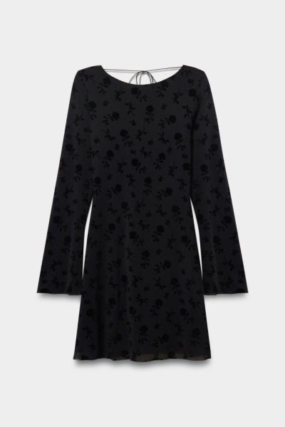 Платье мини с открытой спиной