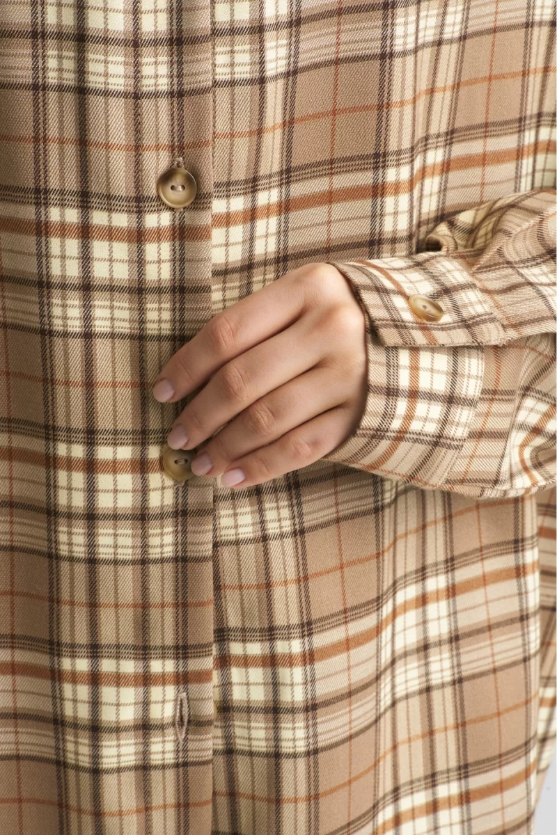 Рубашка в клетку Beige