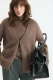 Кардиган свободного кроя из альпака Daisyknit, цвет: Кофейный,  купить онлайн
