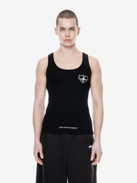 Хлопковая майка с принтом