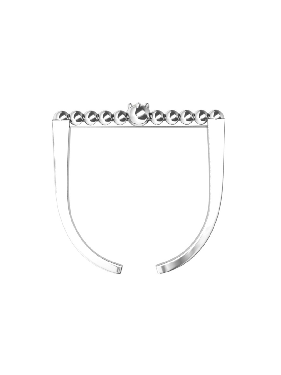 Кольцо Tosya Store, цвет: серебро, 0101657-00775 купить онлайн