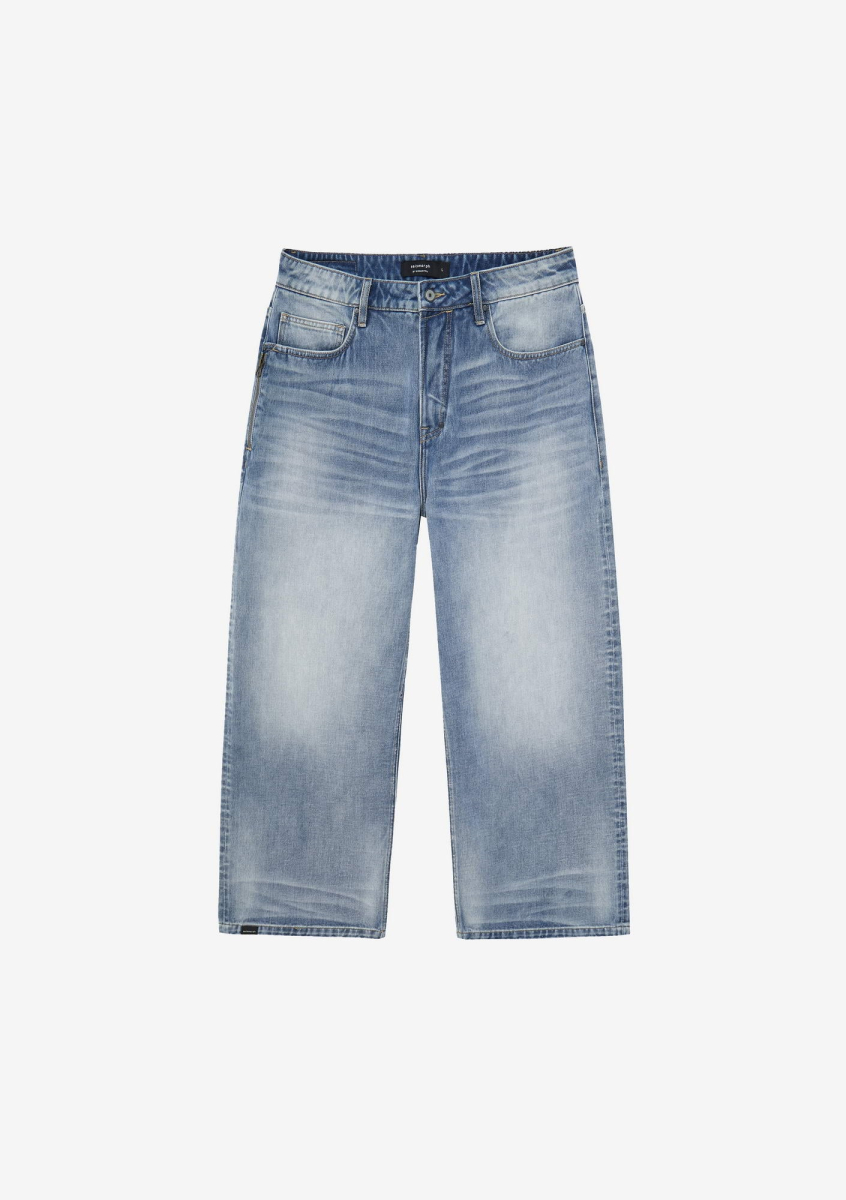 Широкие джинсы KRAKATAU, цвет: бледно-голубой, Ru223-63 купить онлайн