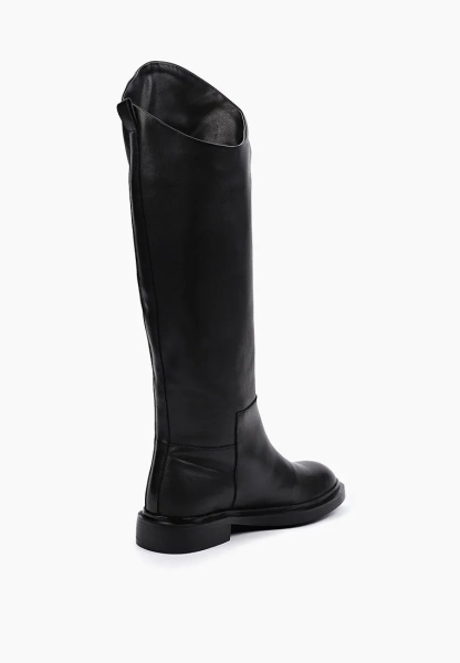 Сапоги жокейские из натуральной кожи SBALO, цвет: Черный SHT35 купить онлайн