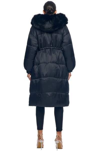 Пуховик удлинённый с мехом SODAMODA, цвет: Черный, 15955 купить онлайн