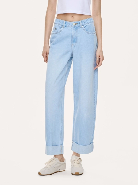 Женские джинсы с манжетами MUTED, цвет: голубой, 904825.WJNS0008_Light-blue купить онлайн