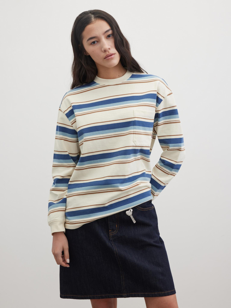 Лонгслив в полоску