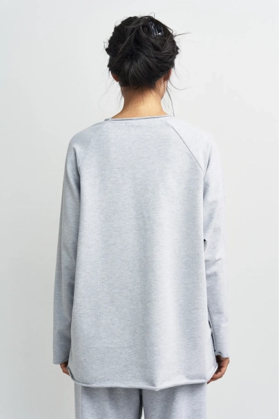 Лонгслив К вину Erist store, цвет: серый меланж, НФ-00003372 купить онлайн