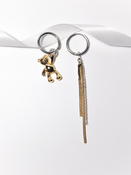 Серьги "Мишка"