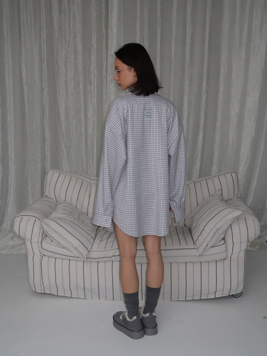 Рубашка "HOLIDAY" MIARTLAND, цвет: серо-розовый, НФ-00000785 купить онлайн