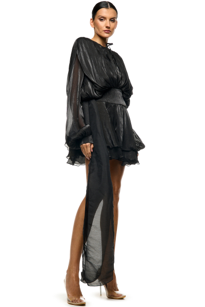 Платье из органзы SODAMODA, цвет: Черный, 15715 купить онлайн