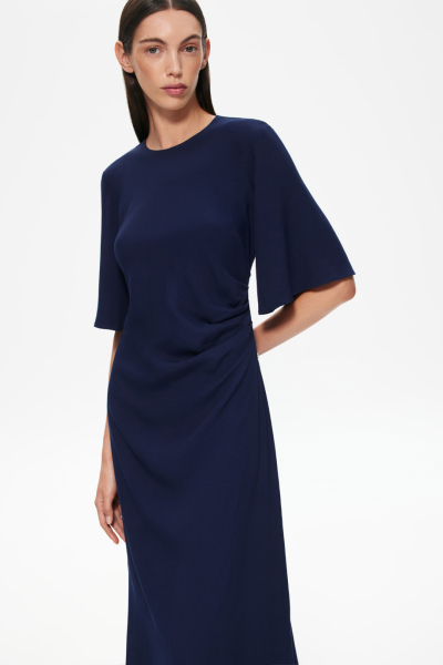 Платье полуприлегающее с драпировкой DREAMS BY ALENA AKHMADULLINA, цвет: фиолетовый, 225102070204303/112000 купить онлайн