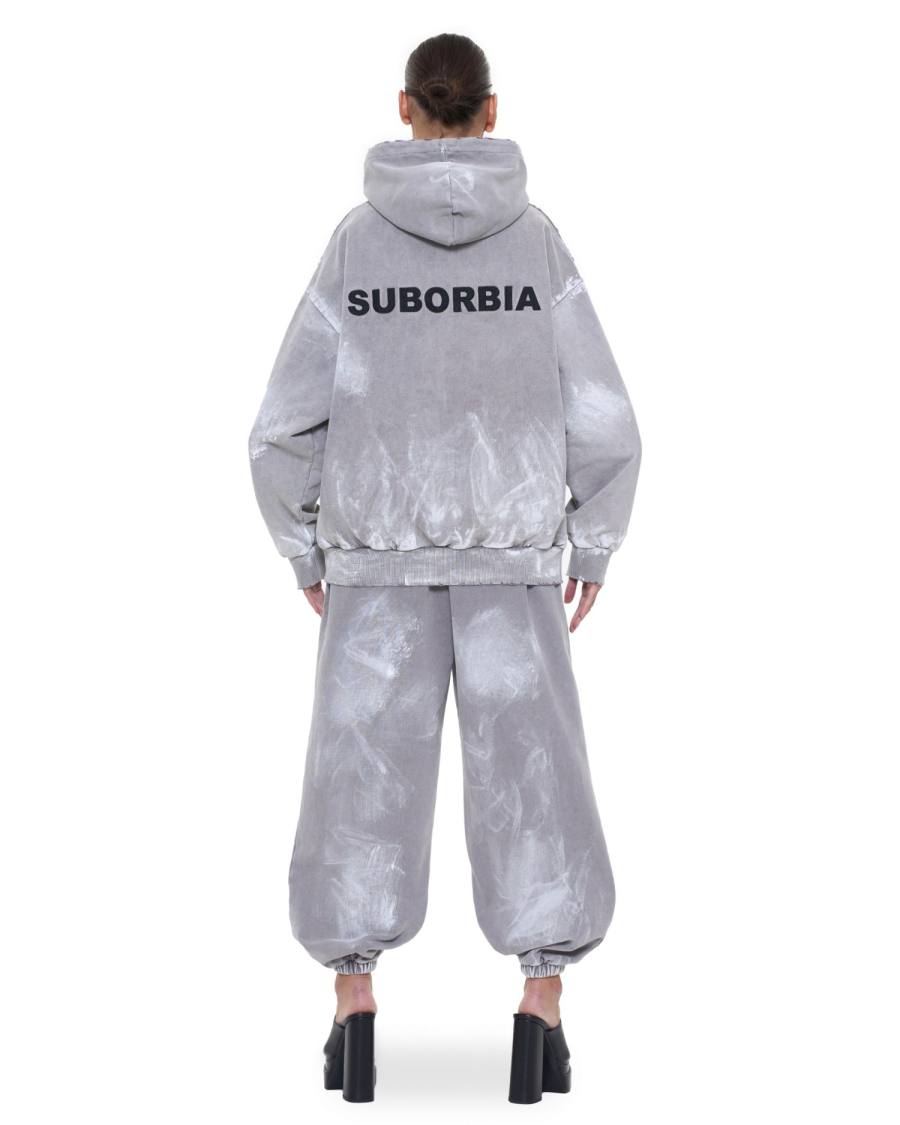Худи Grillz Suborbia, цвет: washed grey, 006026 купить онлайн