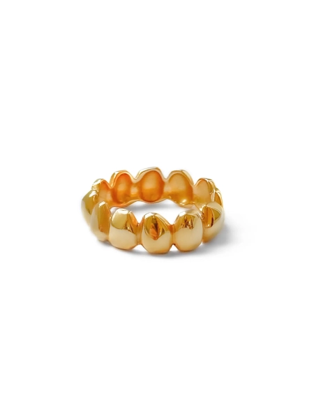 Серебряное кольцо «Цыпа» мини gold SBLESKOM, цвет: позолота, 21758 купить онлайн